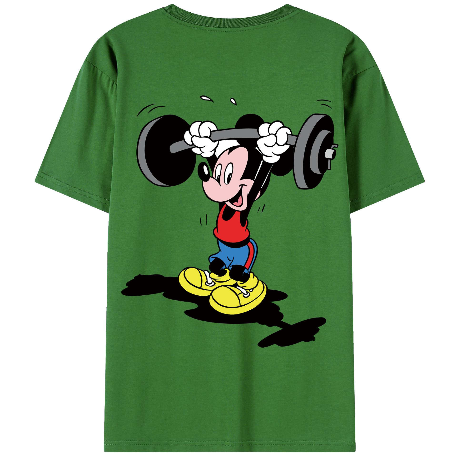 （画像用） ミッキーマウス Mickey Mouse レディース半袖Tシャツ(バックプリント)
